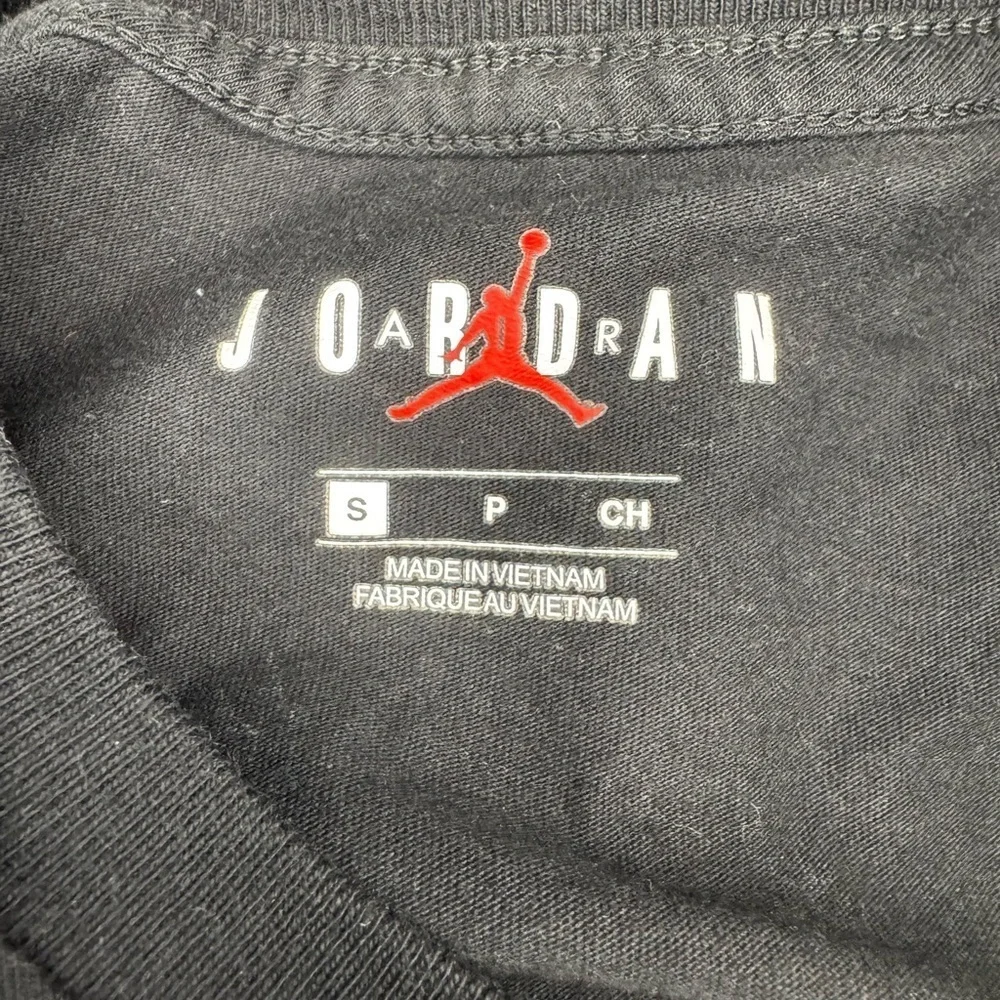 Jordan Black Patterned Men's T-Shirt Size Small.